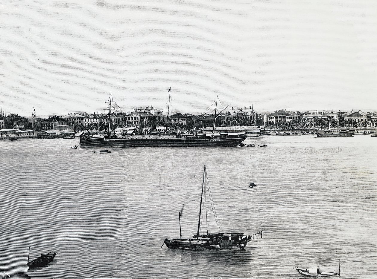 Port de Shanghai quelques semaines avant le déclenchement de la guerre - Walter Charles Mills