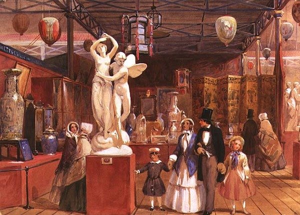 Partie de la cour chinoise, la Grande Exposition - John Absolon