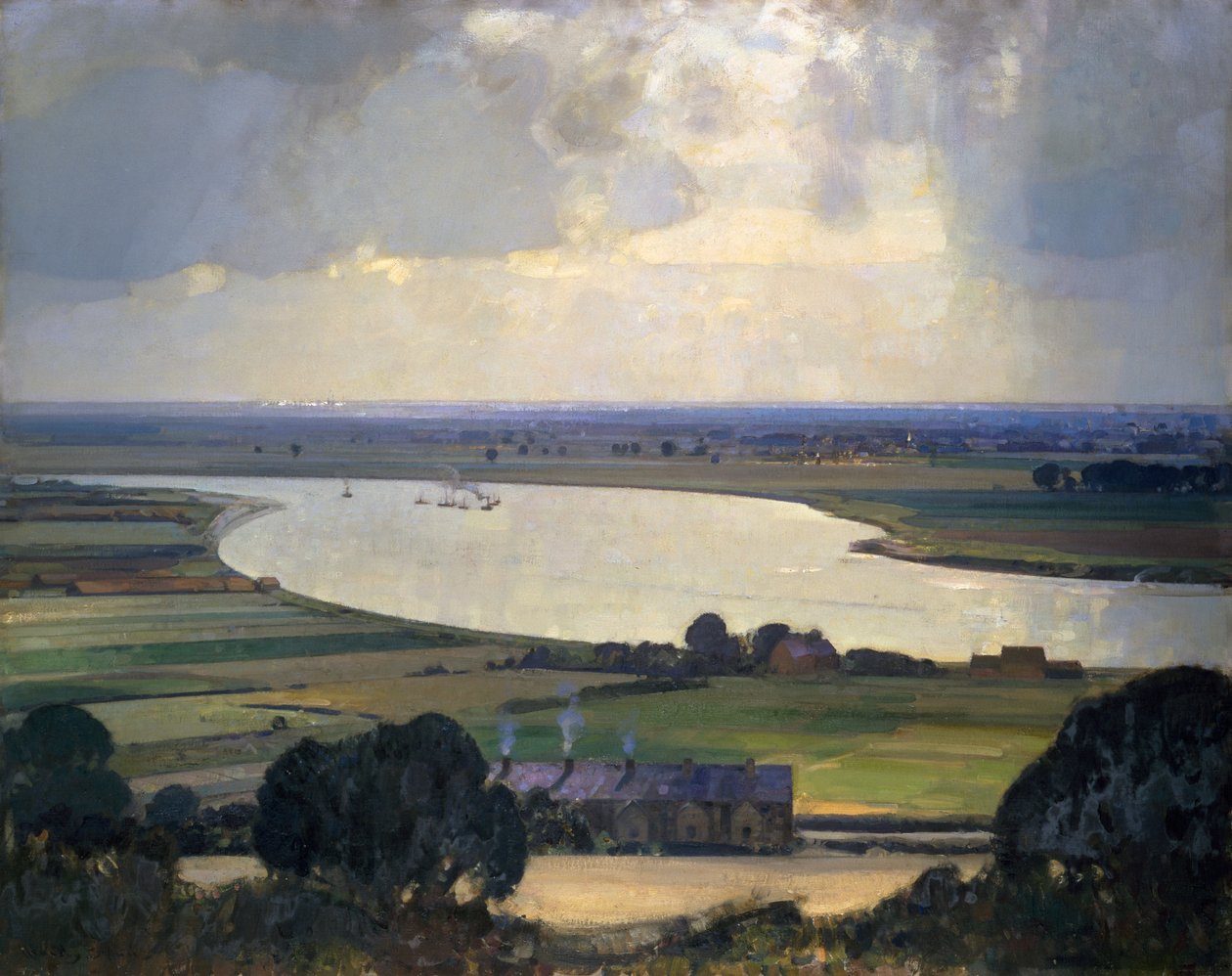 La fière et argentée Trent - John Alfred Arnesby Brown