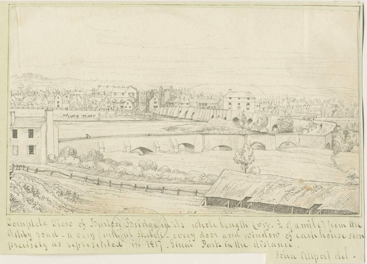 Pont et ville de Burton-upon-Trent - John Allport