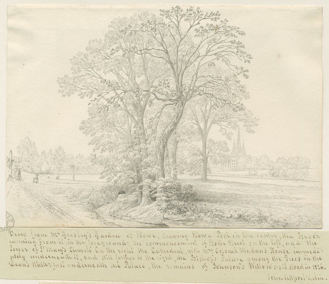 Lichfield - Vue sur Stowe Pool - John Allport