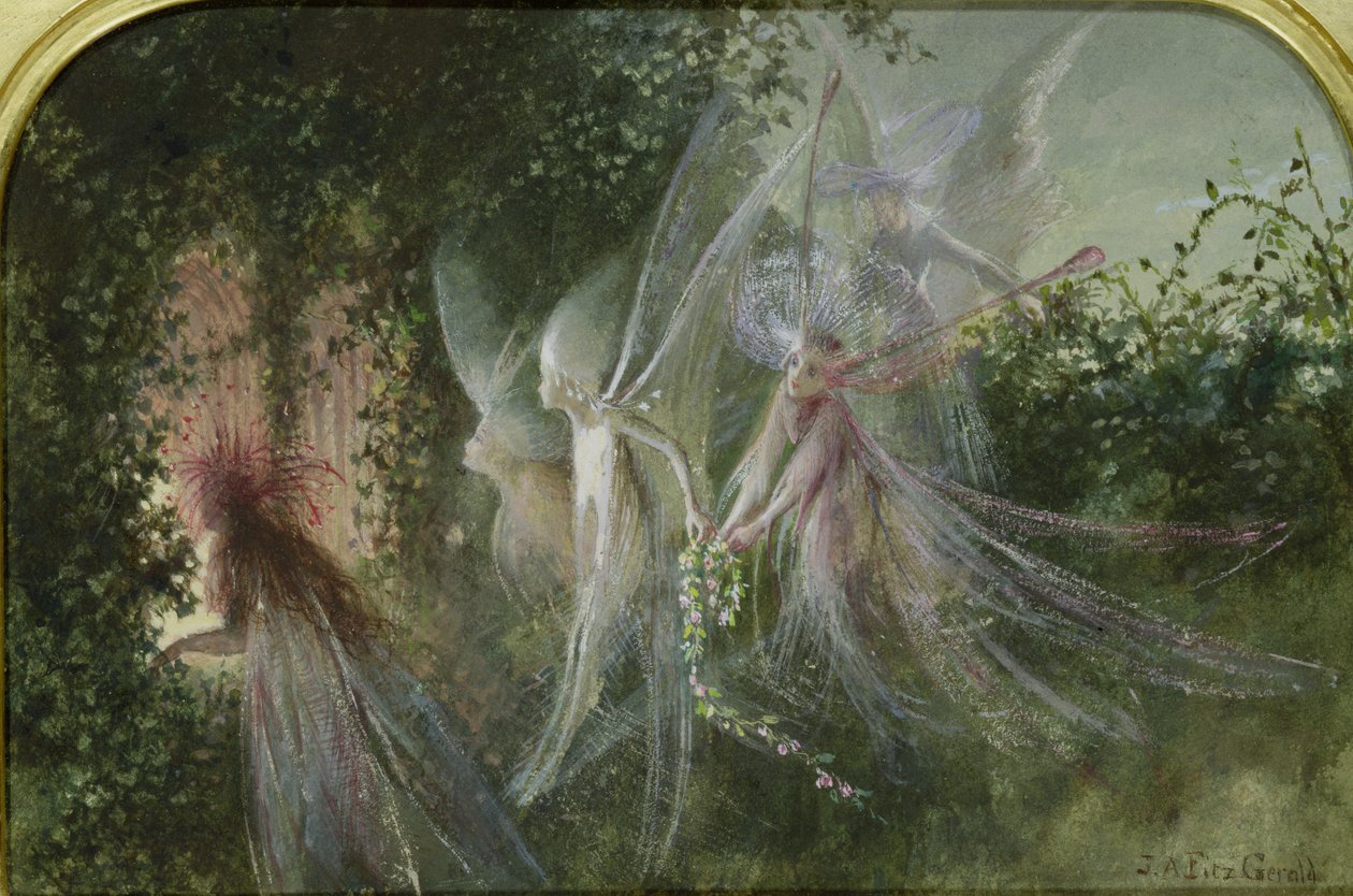 Fées à une fenêtre, vers 1864 - John Anster Fitzgerald
