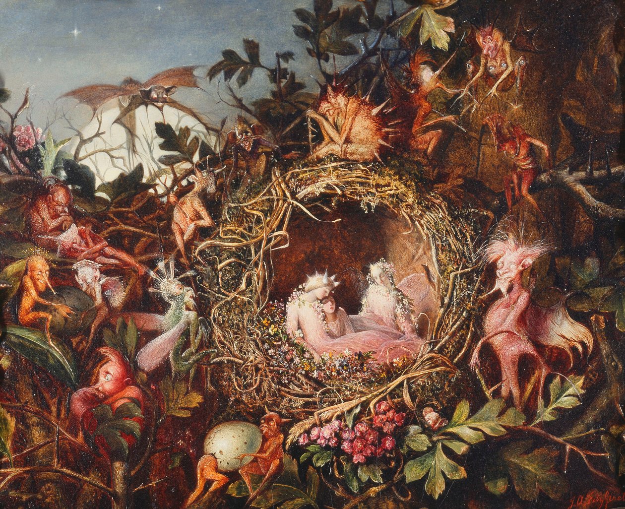 Fées dans un Nid d