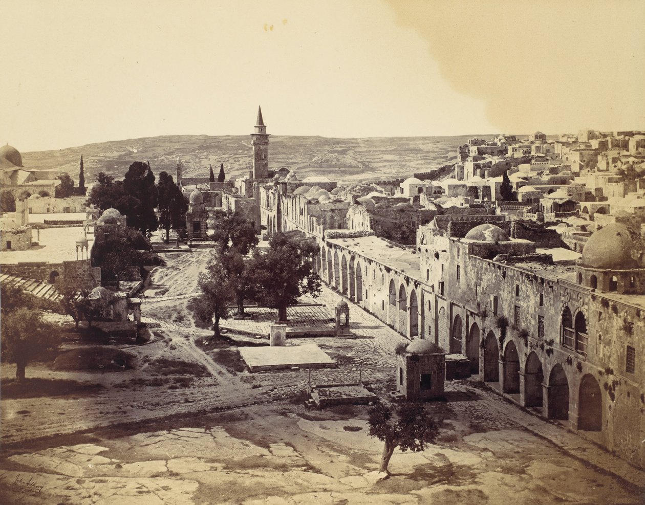 Jérusalem, Cour de la Mosquée d