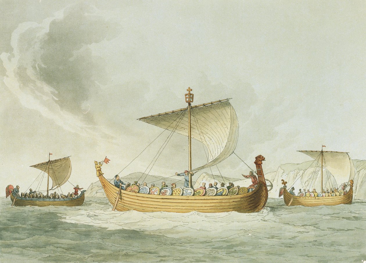 Navires de Guillaume le Conquérant - John Augustus (after) Atkinson