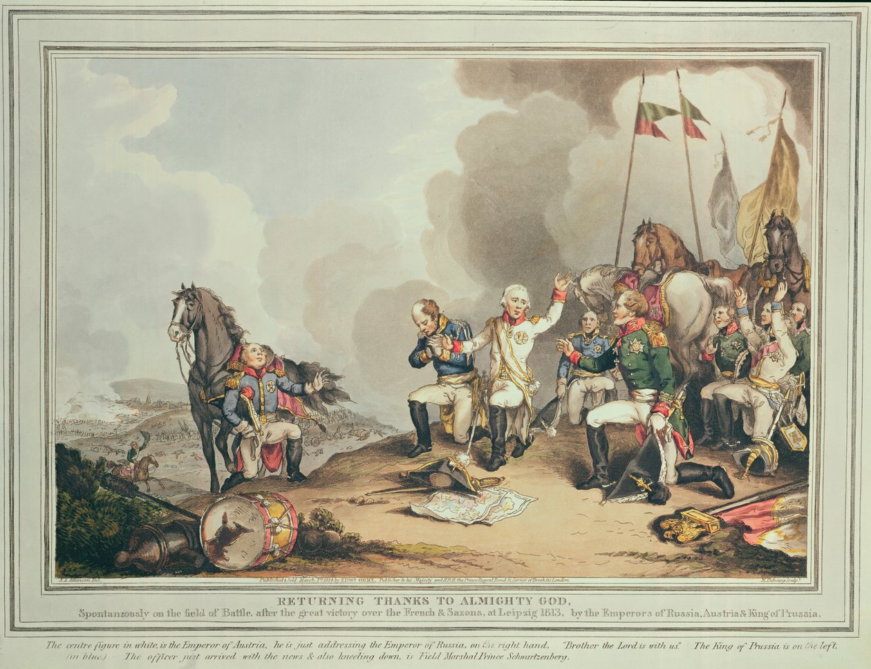 Rendre grâce à Dieu Tout-Puissant, 1814 - John Augustus Atkinson