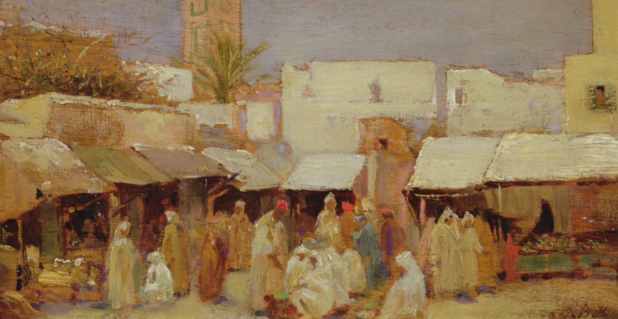 Place du marché, Tanger - John Bagnold Burgess