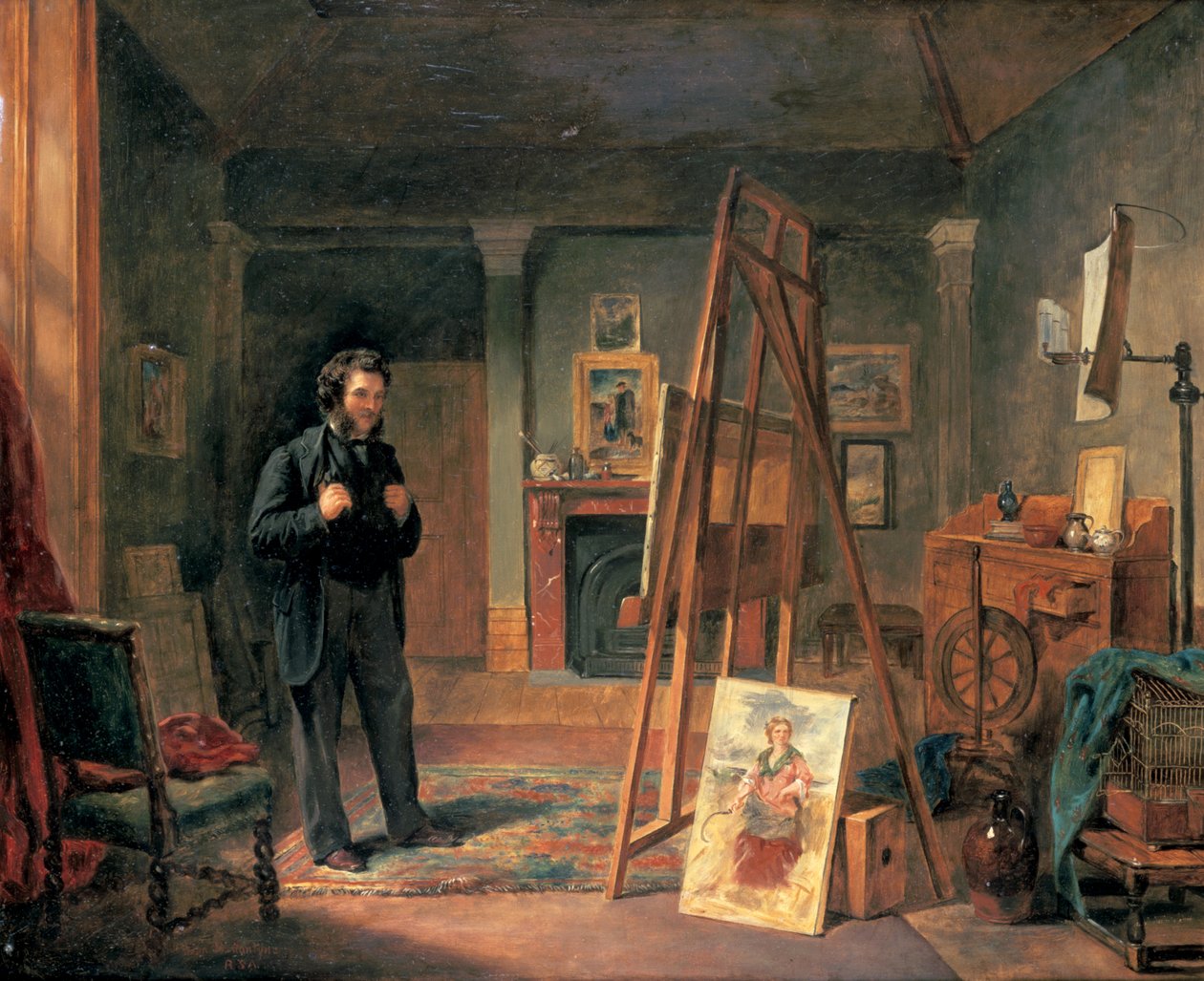 Portrait de Thomas Faed dans son studio, 19ème siècle - John Ballantyne