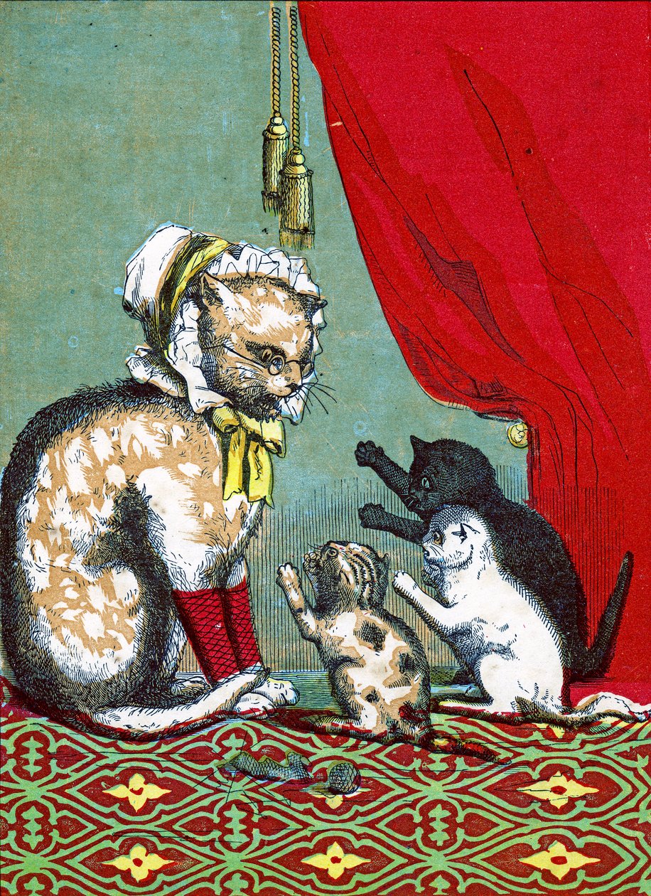 Les trois petits chatons ont perdu leurs mitaines, Illustration de "Three Little Kittens" - John Ballantyne