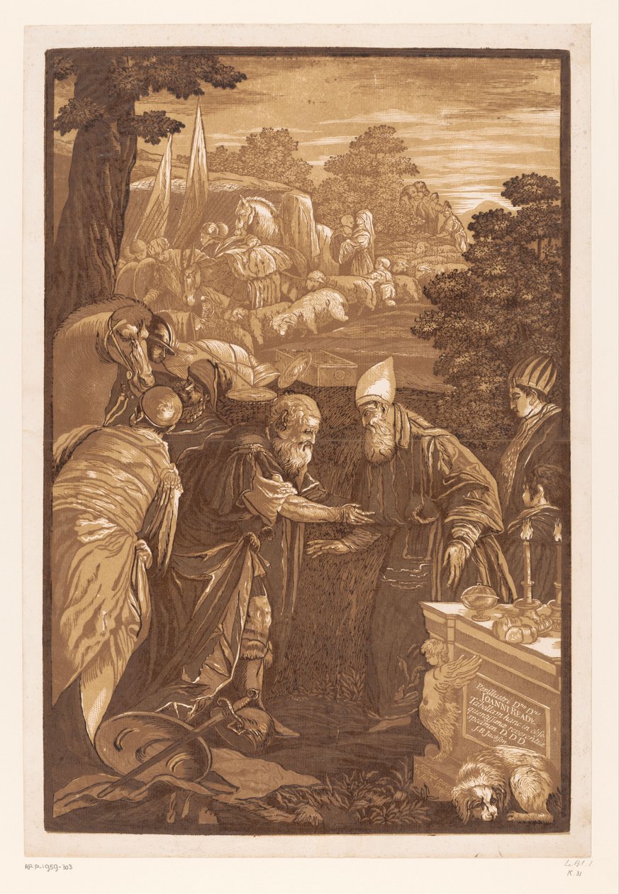 Abraham et Melchisédech - John Baptist Jackson