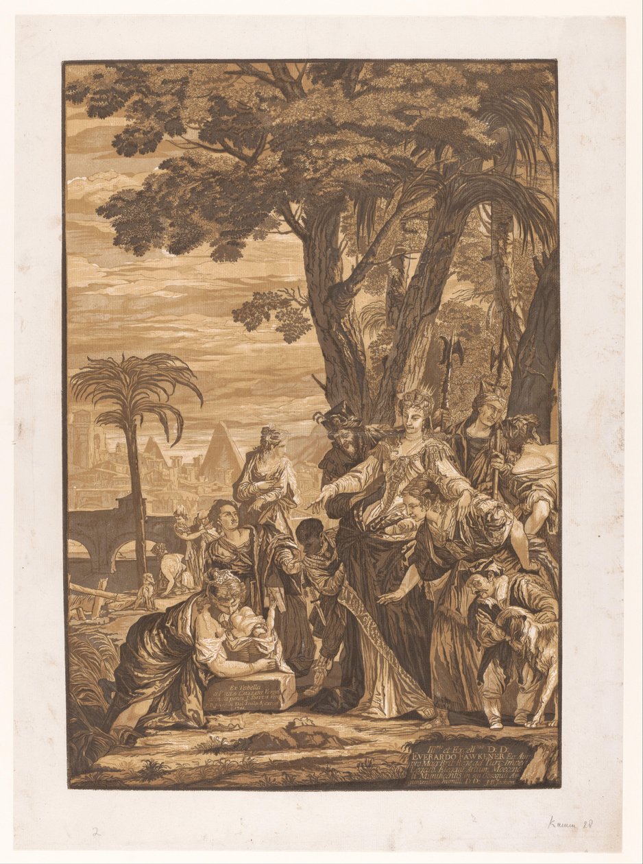 Moïse trouvé par la fille du pharaon - John Baptist Jackson