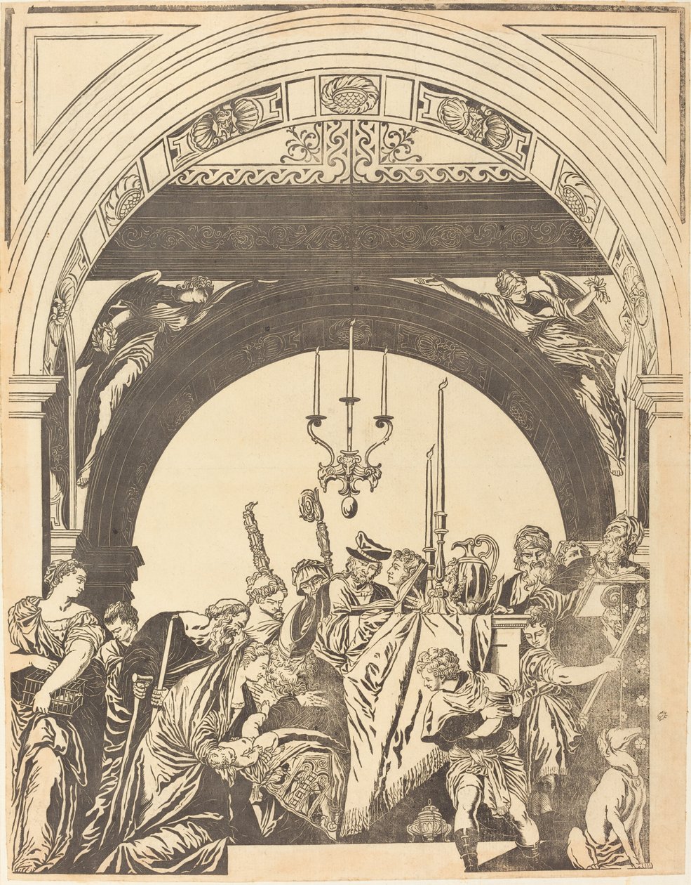 La Présentation au Temple (La Circoncision) - John Baptist Jackson after Veronese