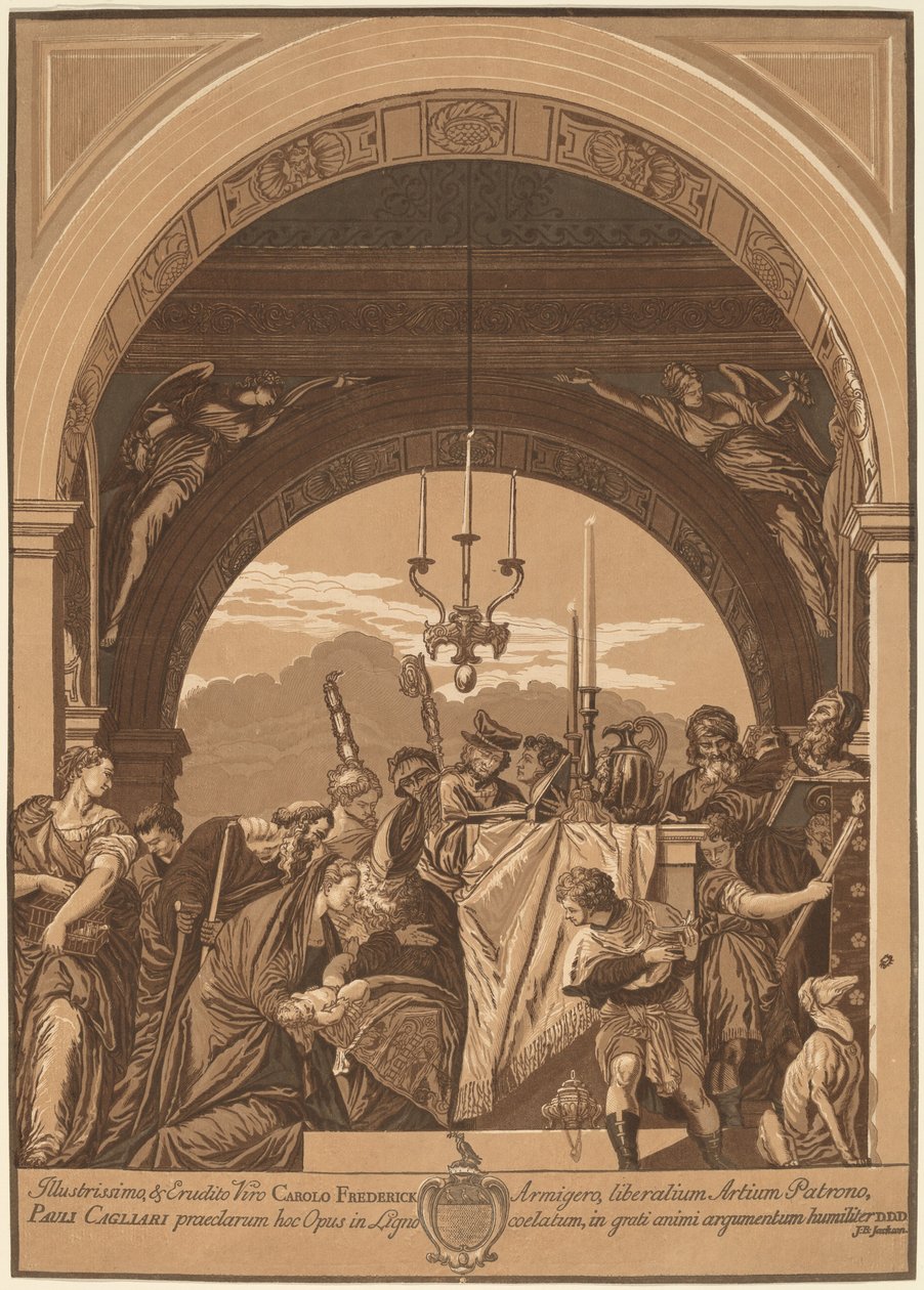 La Présentation au Temple - John Baptist Jackson, after Veronese