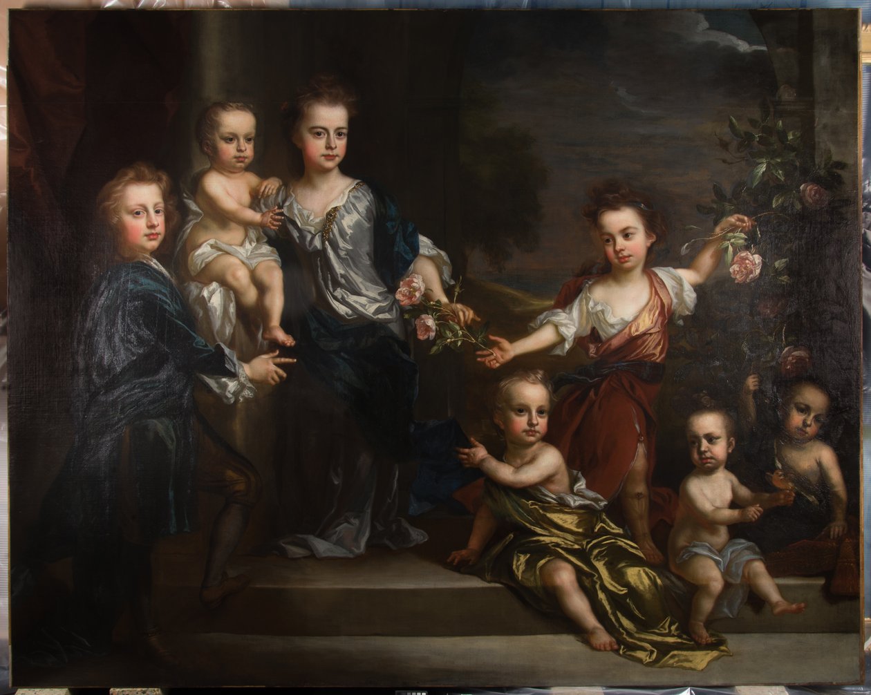Portrait de sept des enfants de Charles Seymour, 6e duc de Somerset - John Baptiste Closterman