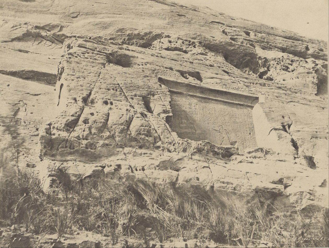 Ibsamboul, stèle à droite du temple d
