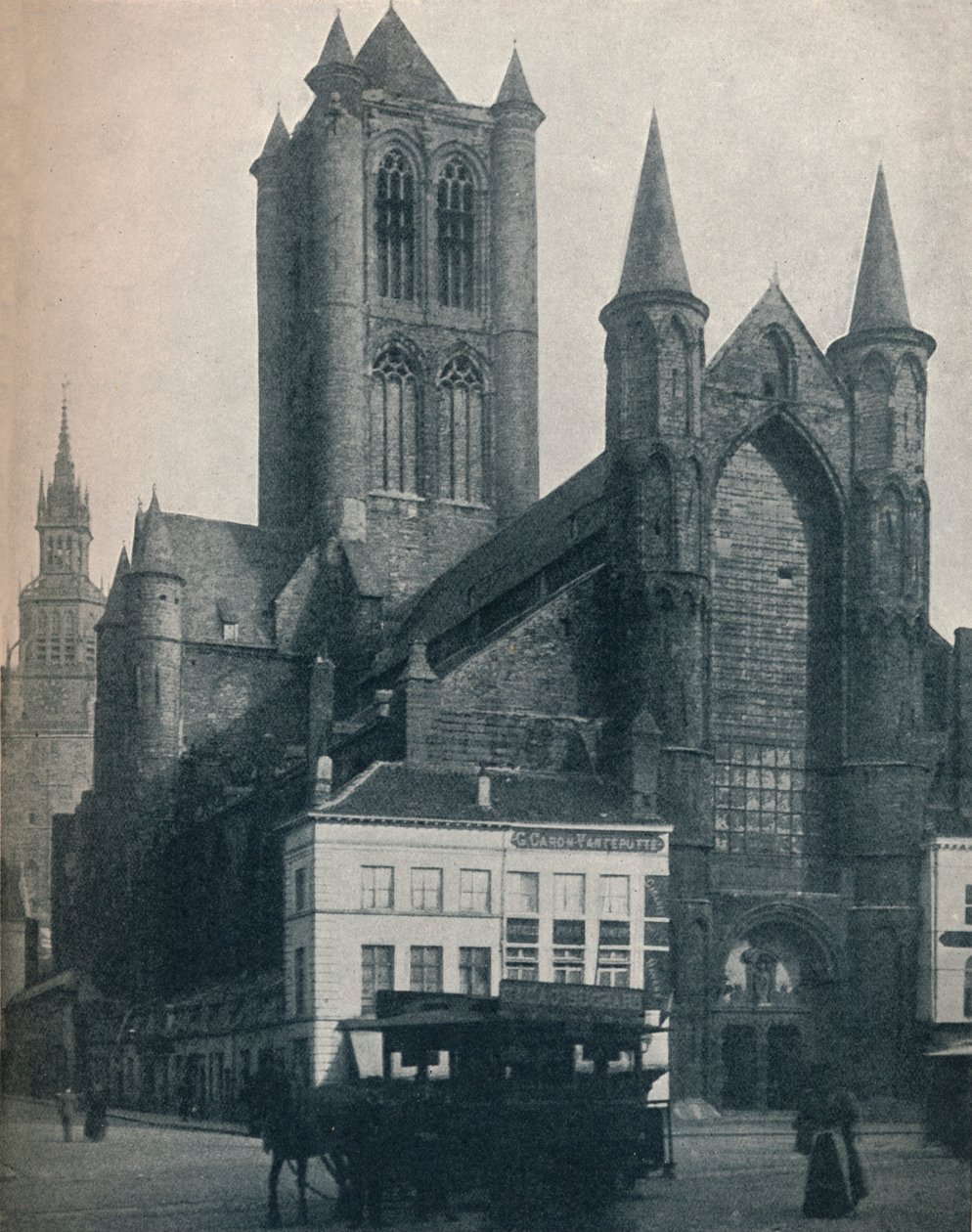 La cathédrale Saint-Bavon, Gand, Belgique, c1900 1914-1915 - John Benjamin Stone