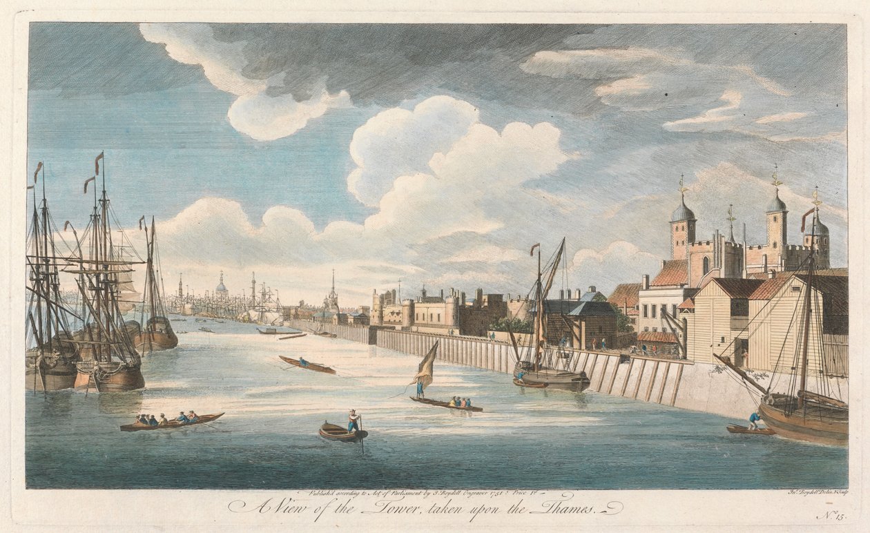 Vue de la Tour, prise sur la Tamise - John Boydell
