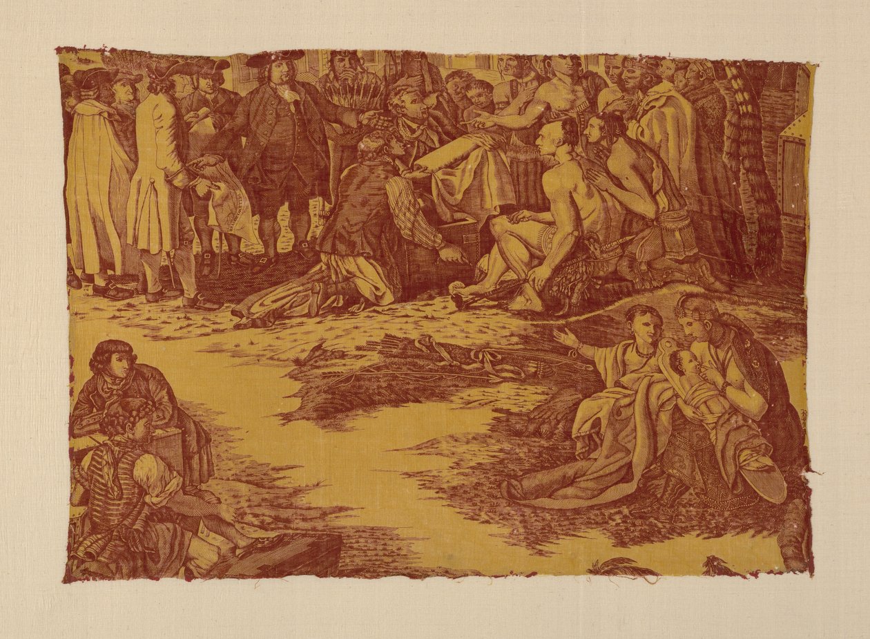 Fragment intitulé "Traité de William Penn avec les Indiens". - John Boydell