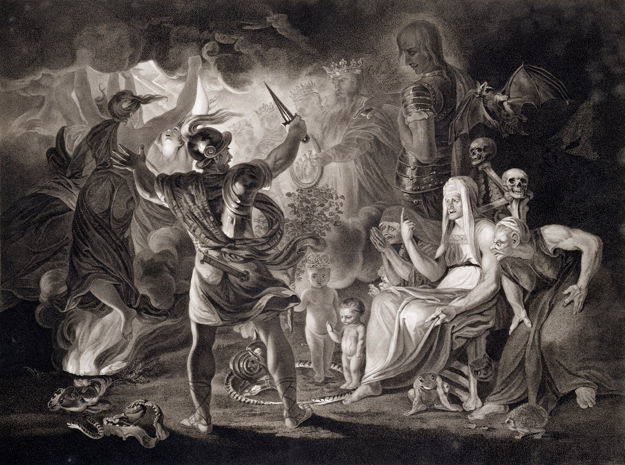 Macbeth, les trois sorcières et Hécate - John Boydell