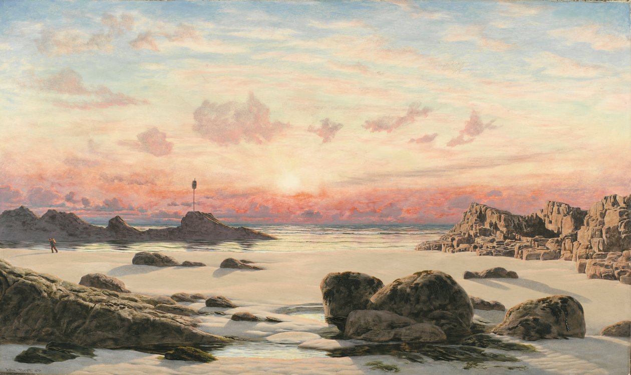 Sables de Bude au coucher du soleil, 1874 - John Brett