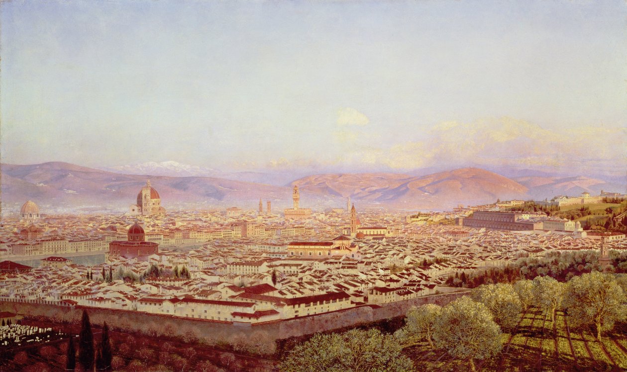 Florence depuis Bellosguardo - John Brett