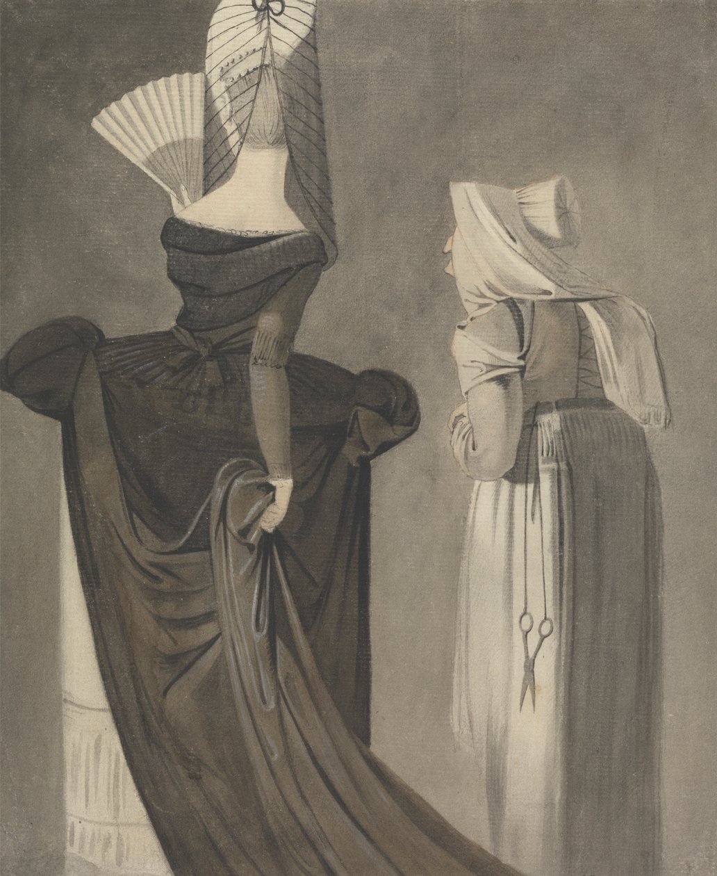 Une dame romaine avec une duègne - John Brown