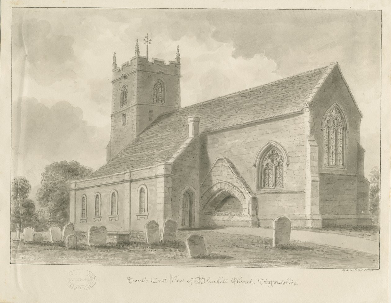 Église de Blymhill - John Buckler