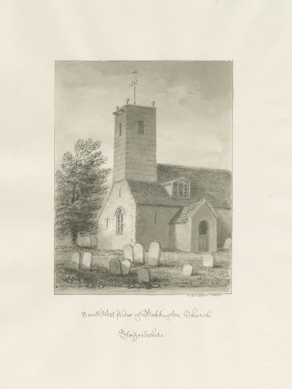Église de Bobbington - John Buckler