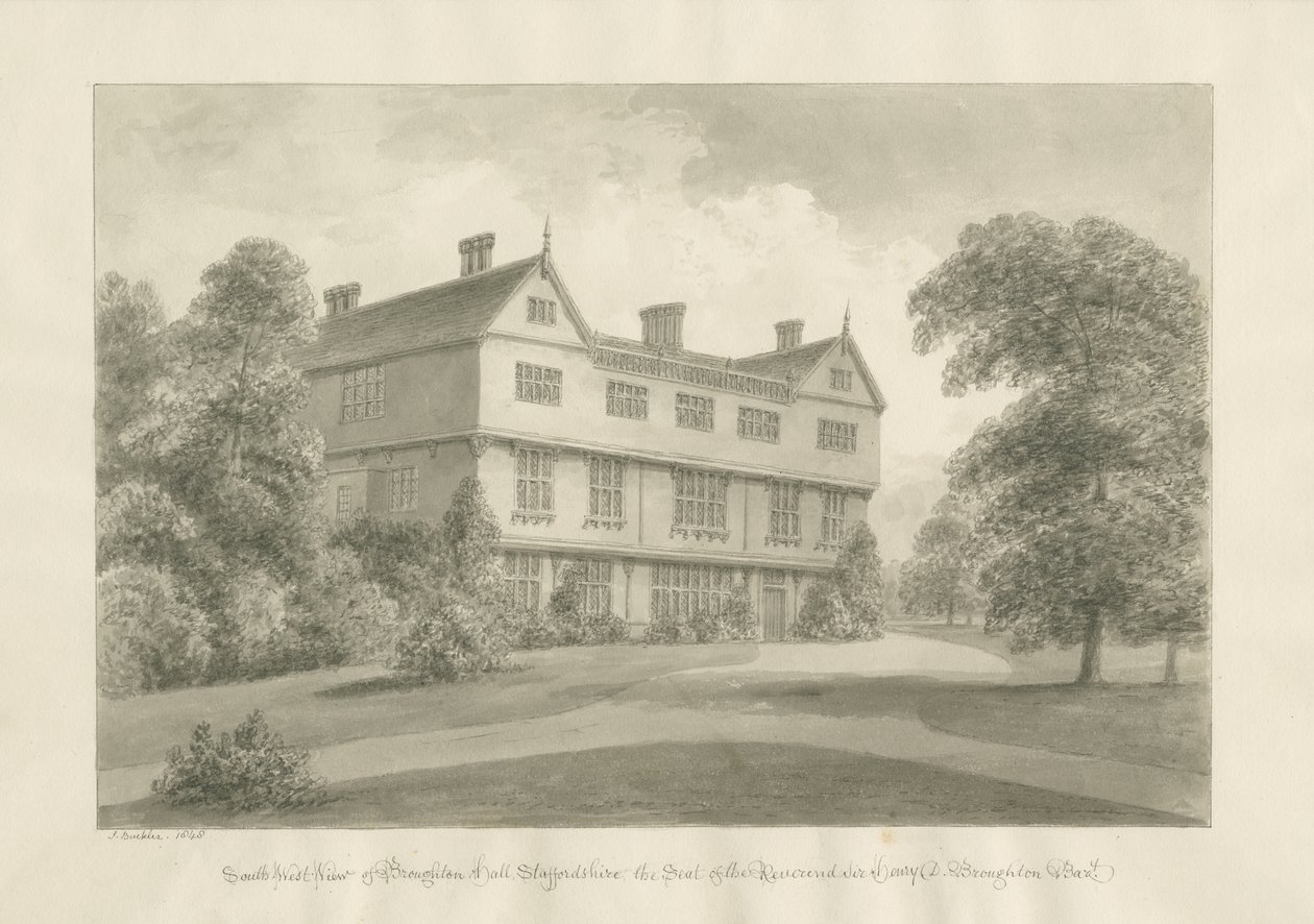 Broughton Hall - John Buckler