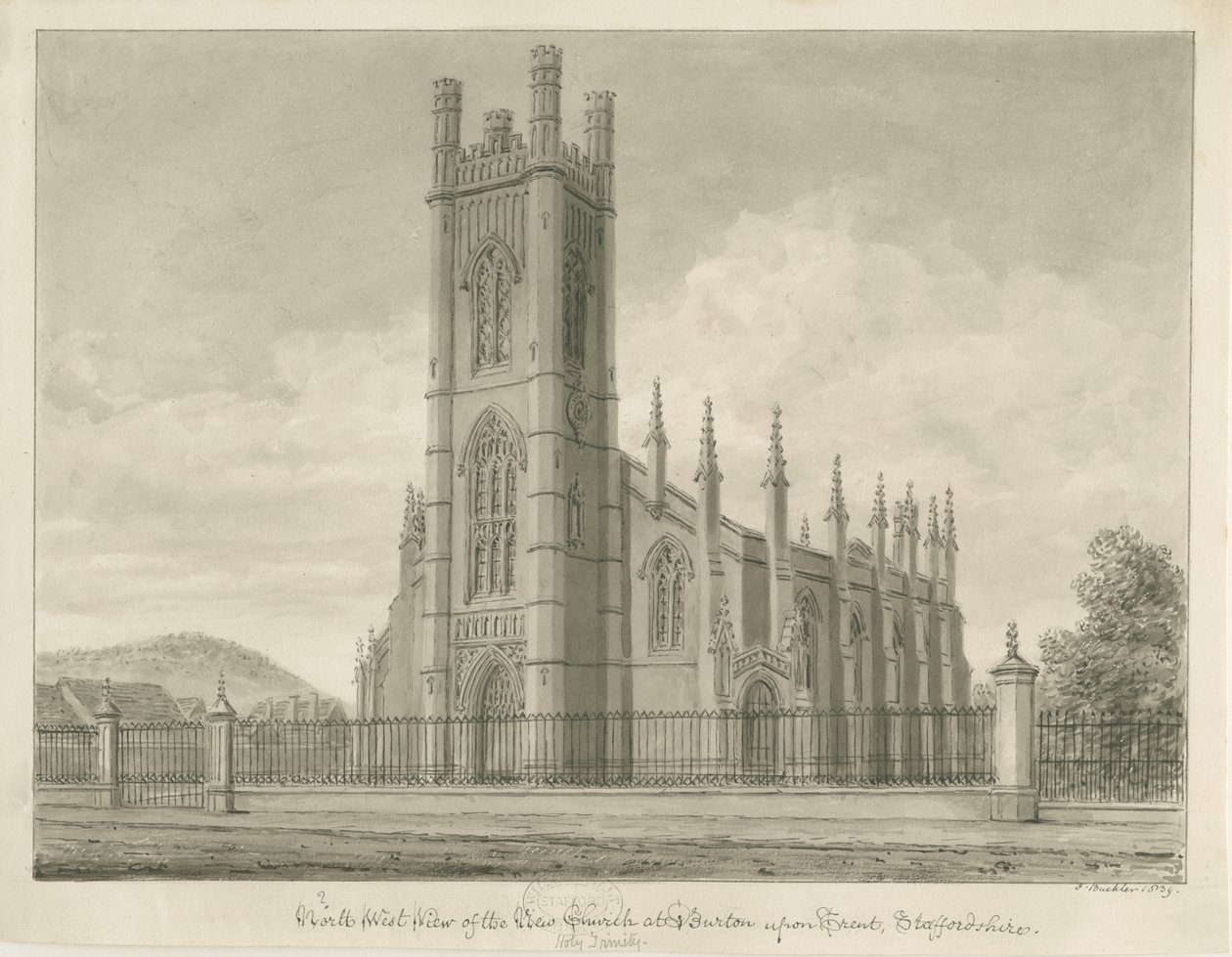 Burton-upon-Trent - Église de la Sainte-Trinité - John Buckler