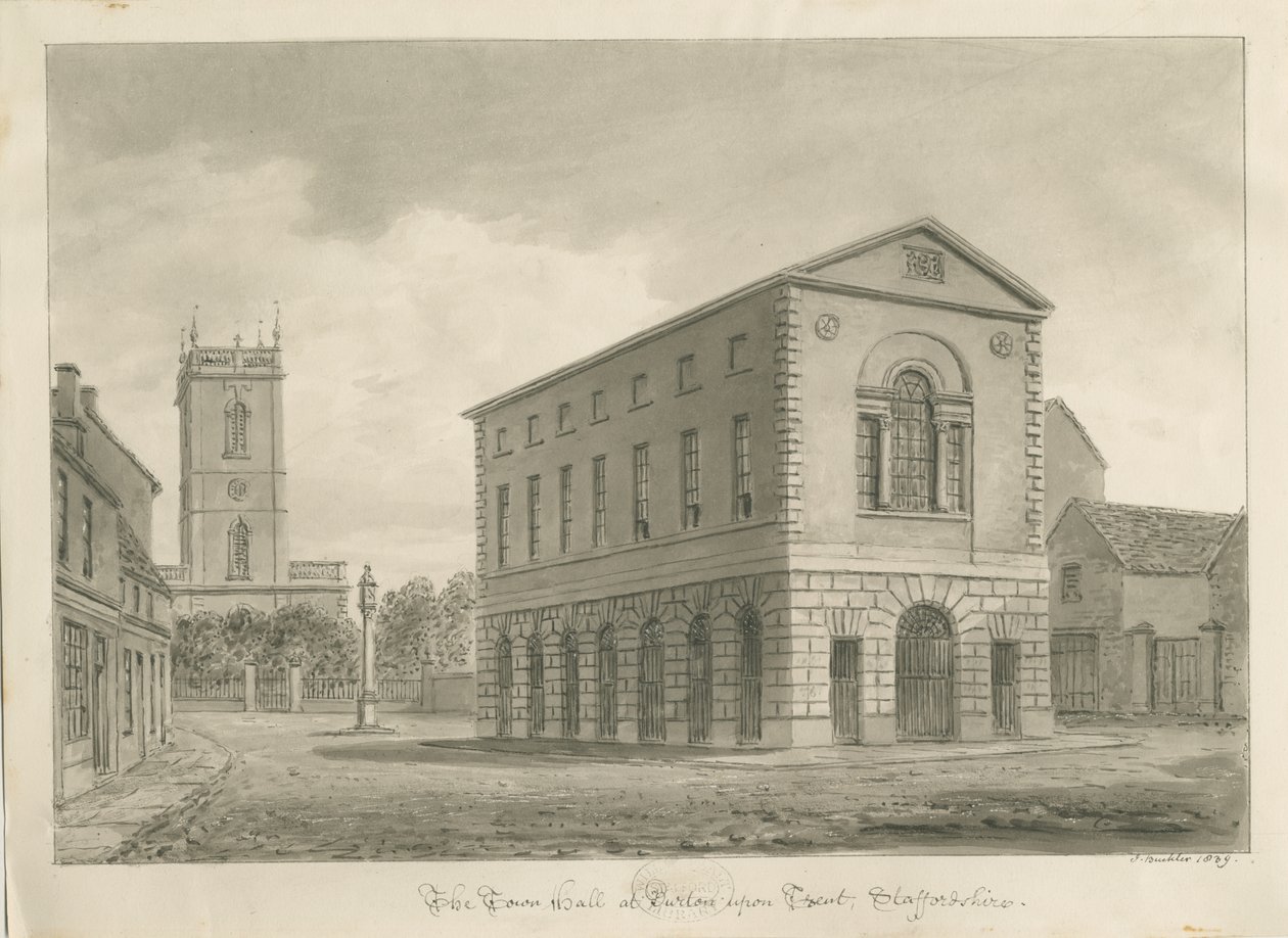Burton-upon-Trent - Hôtel de ville - John Buckler