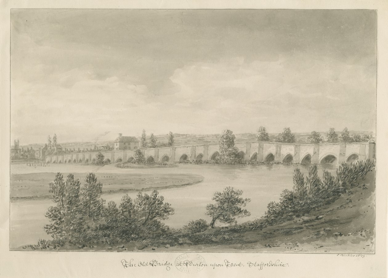 Burton-upon-Trent - Pont et Ville - John Buckler