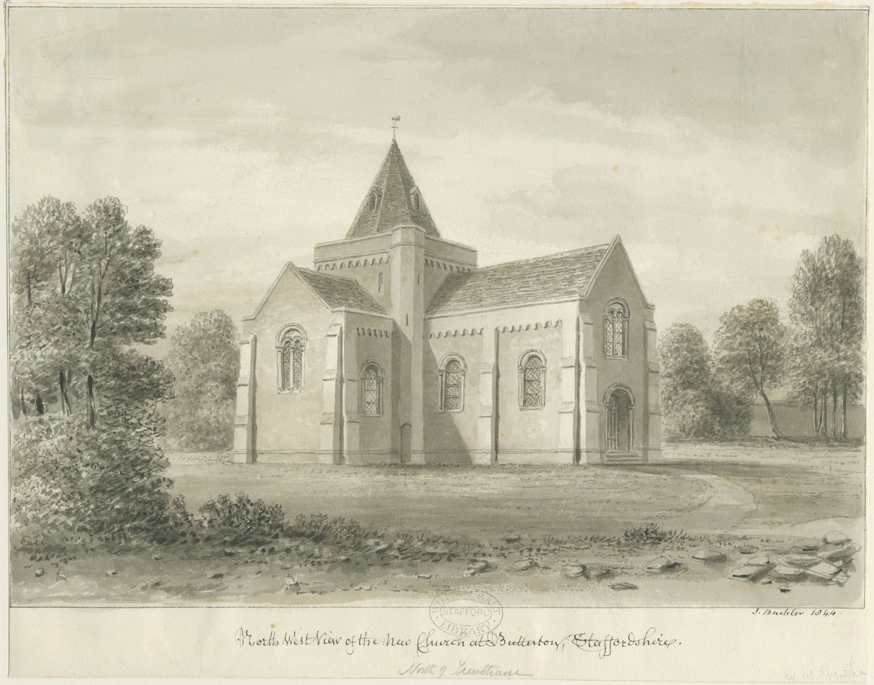 Butterton - Église Saint-Thomas - John Buckler