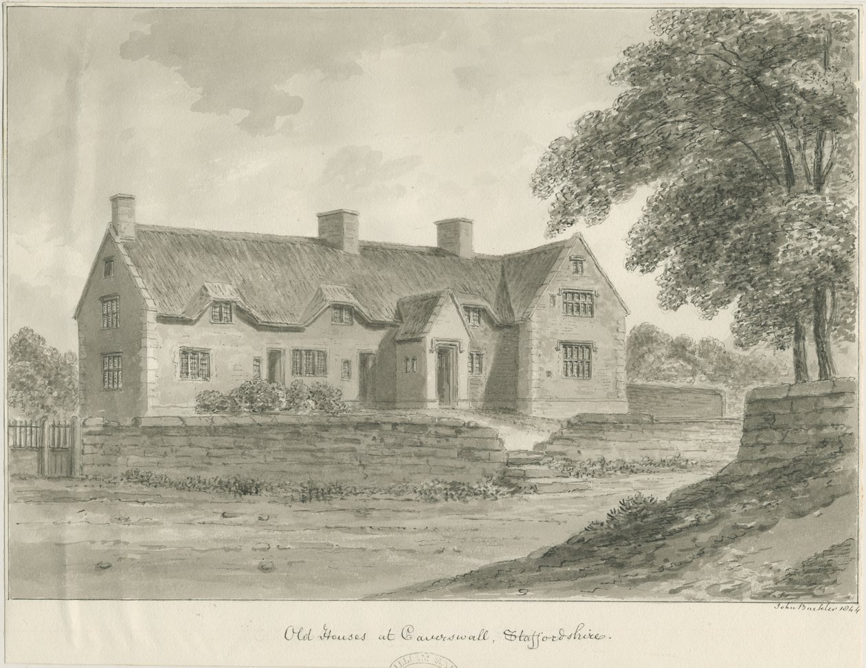 Caverswall Village - Vieilles maisons - John Buckler
