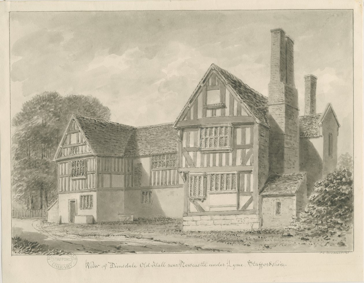 Dimsdale Old Hall - John Buckler