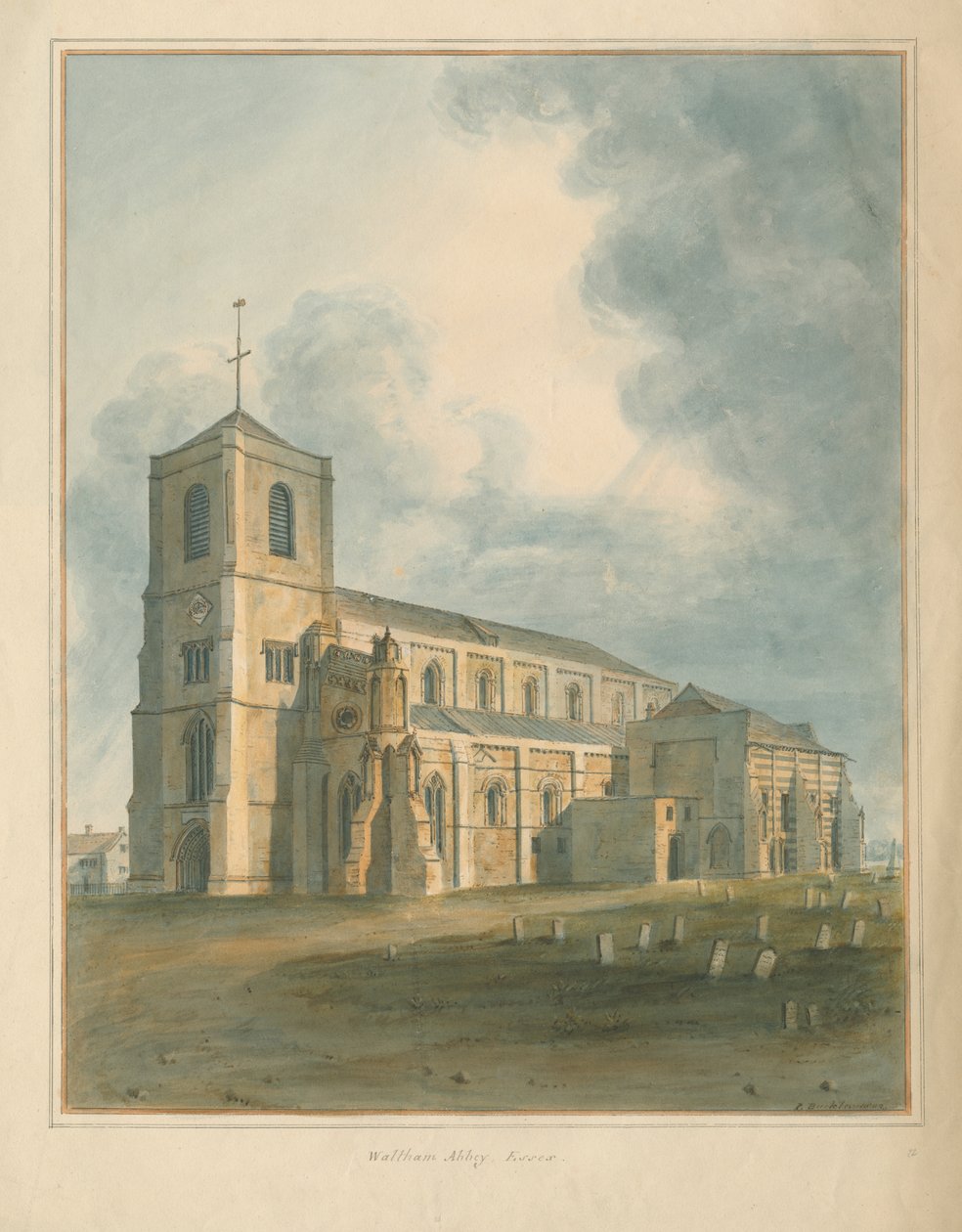 Essex - Abbaye de Waltham - John Buckler