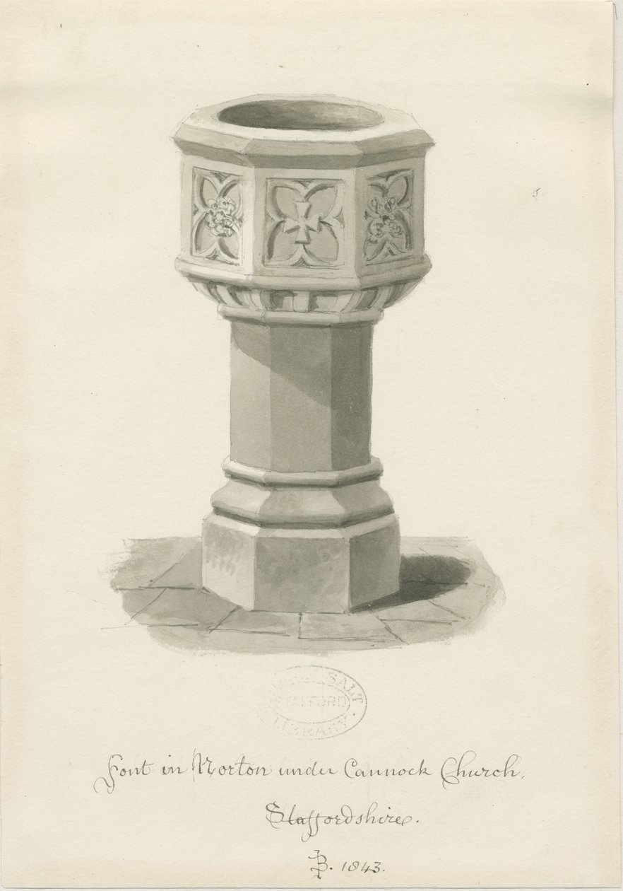 Fonts baptismaux dans l