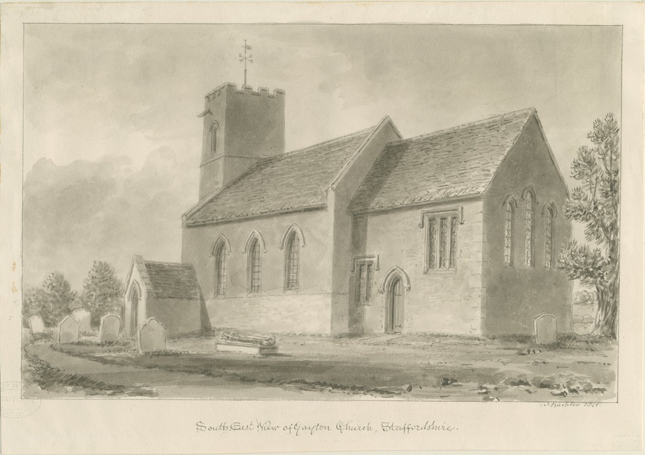 Église de Gayton, 1841 - John Buckler