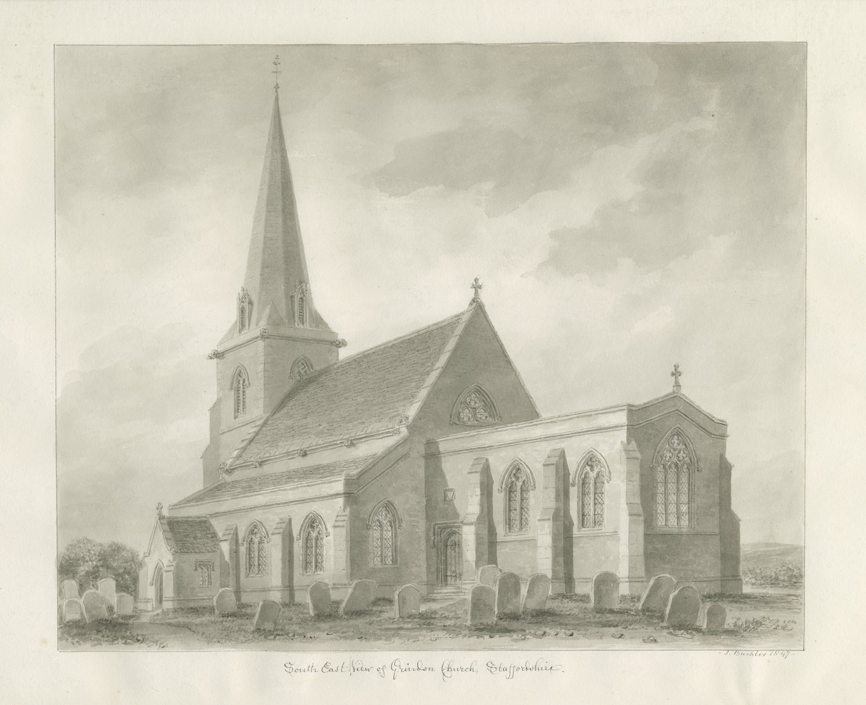 Église de Grindon - John Buckler