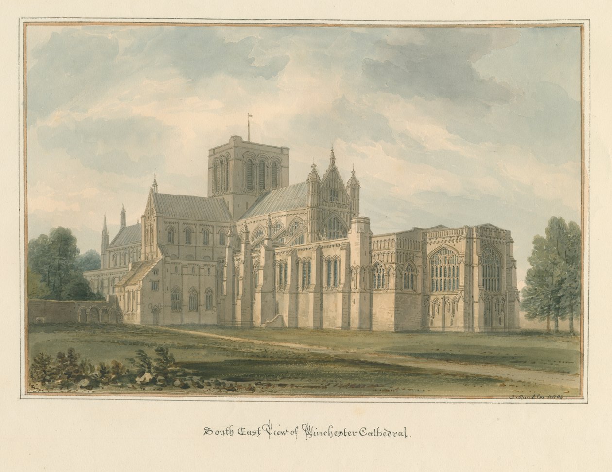 Hampshire - Cathédrale de Winchester - John Buckler