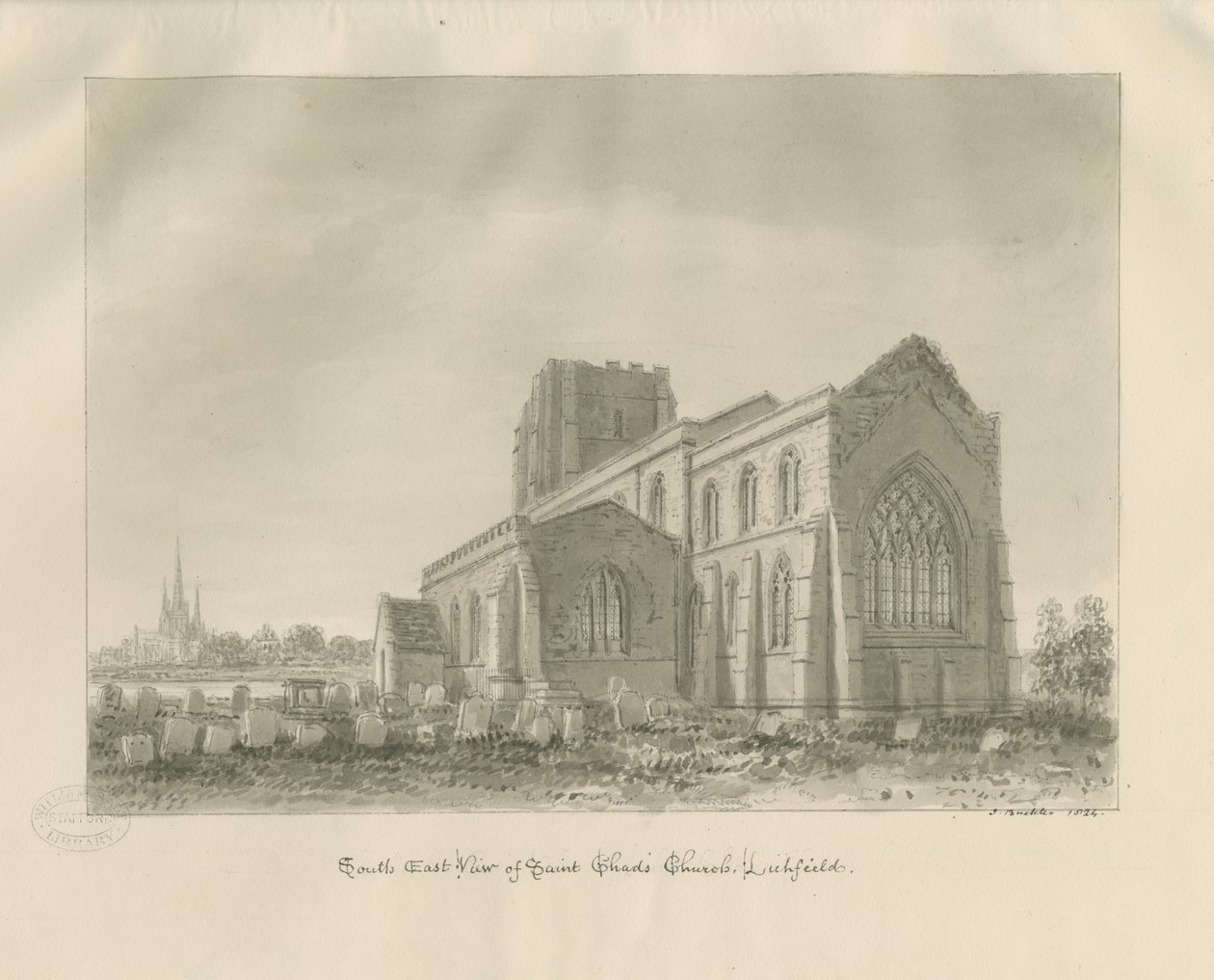Lichfield - Église St. Chad - John Buckler