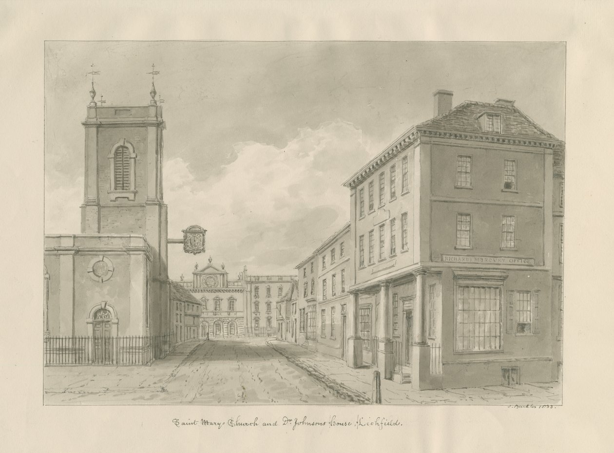 Lichfield - Église Sainte-Marie, 1833 - John Buckler