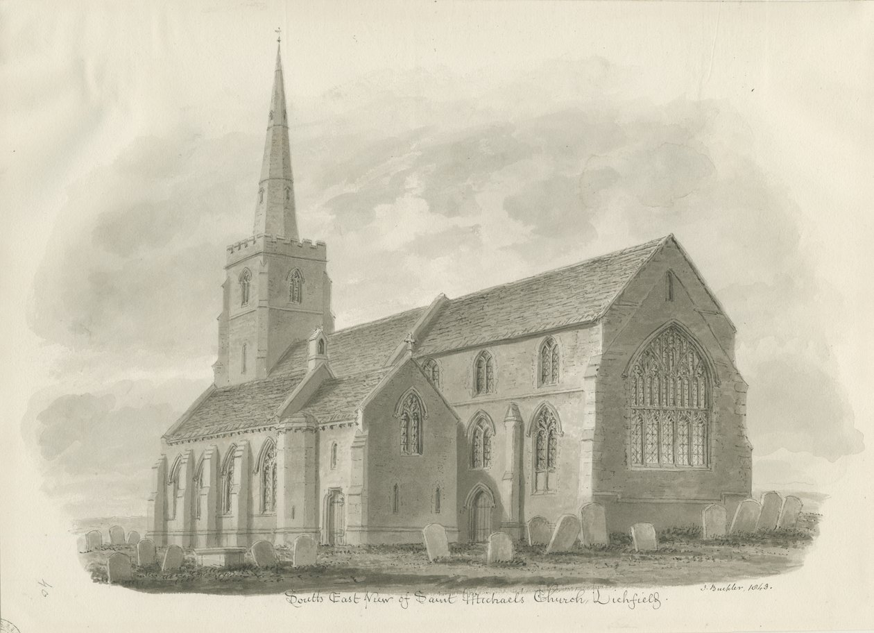 Lichfield - Église St. Michael - John Buckler