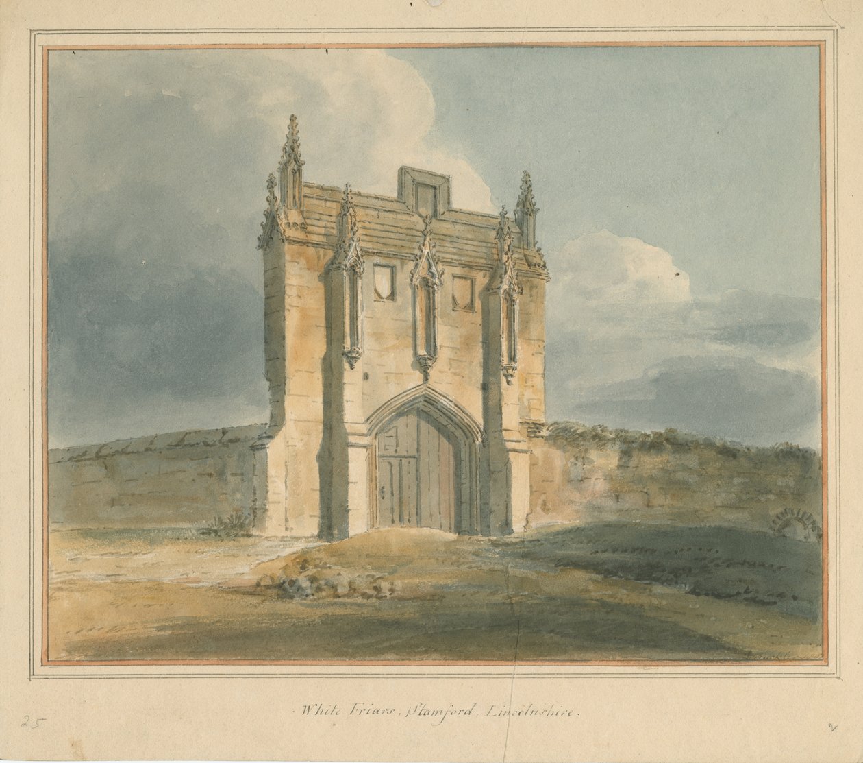 Lincolnshire - Stamford - White Friars, 1802 - John Buckler