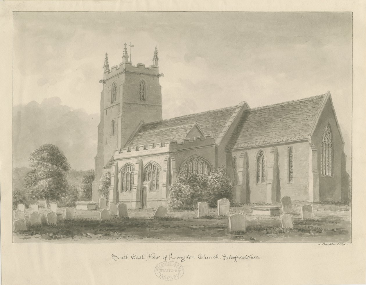 Église de Longdon - John Buckler