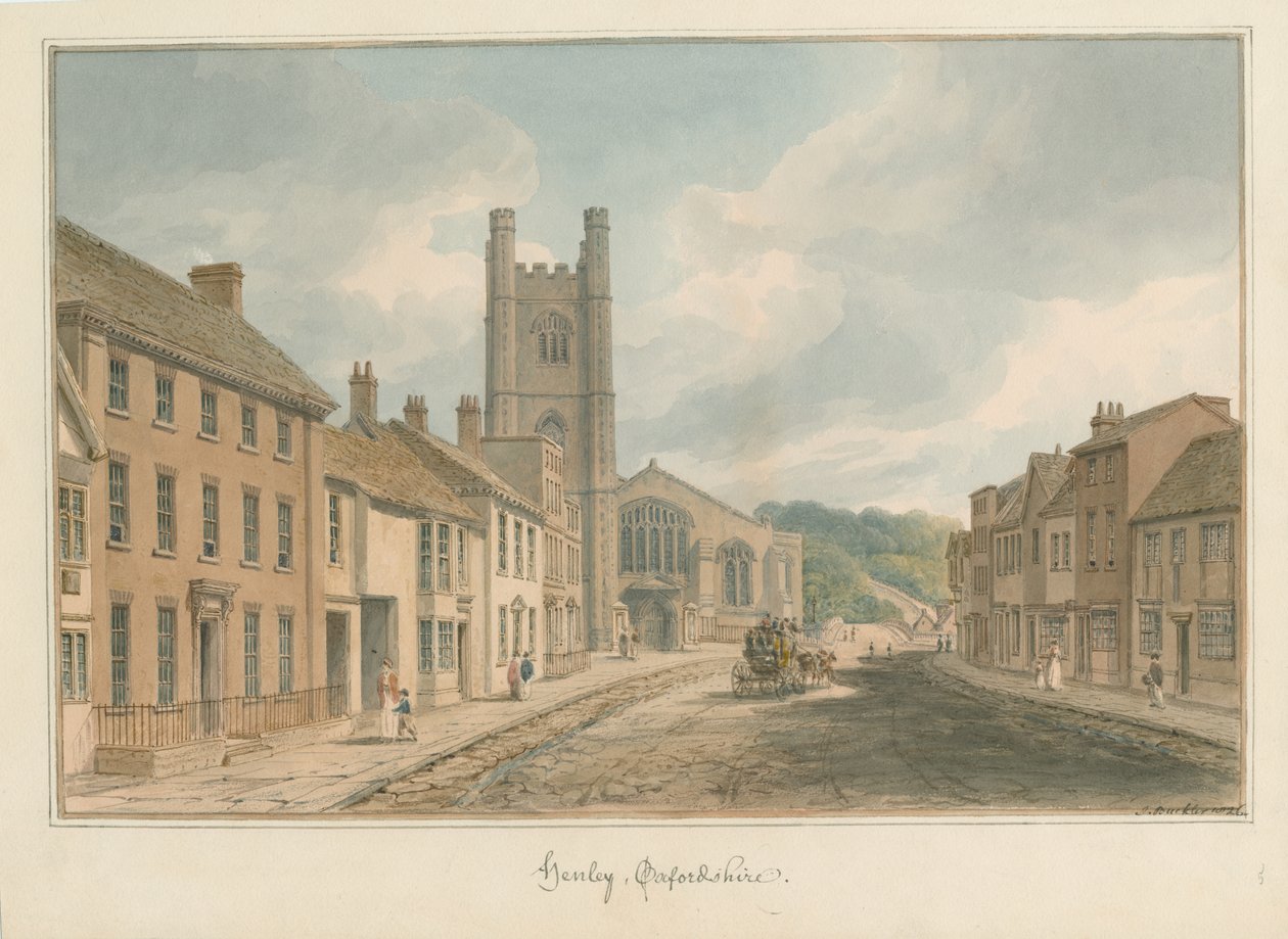 Oxfordshire - Henley upon Thames, 1826 - John Buckler