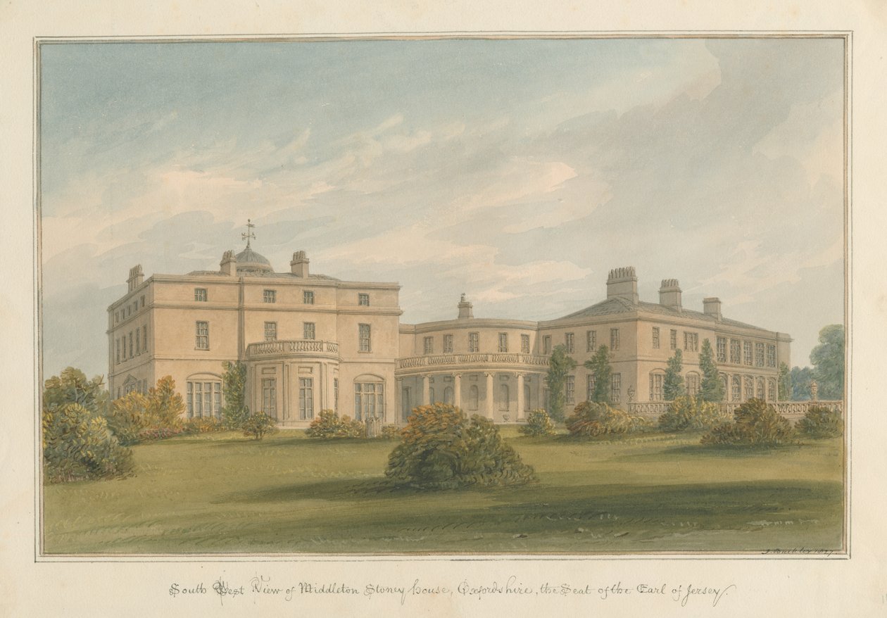 Oxfordshire - Maison de Middleton Stoney, 1827 - John Buckler
