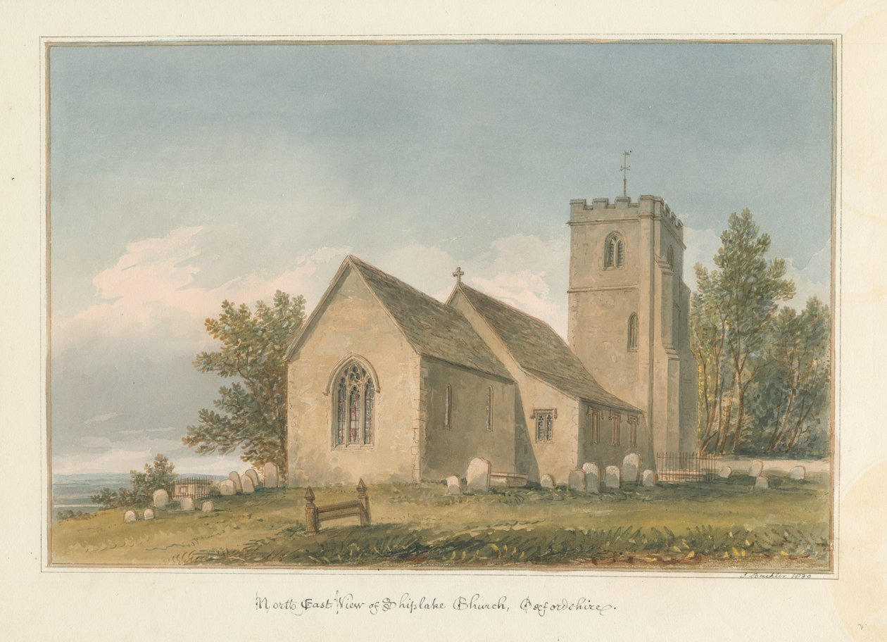 Oxfordshire - Église de Shiplake, 1830 - John Buckler