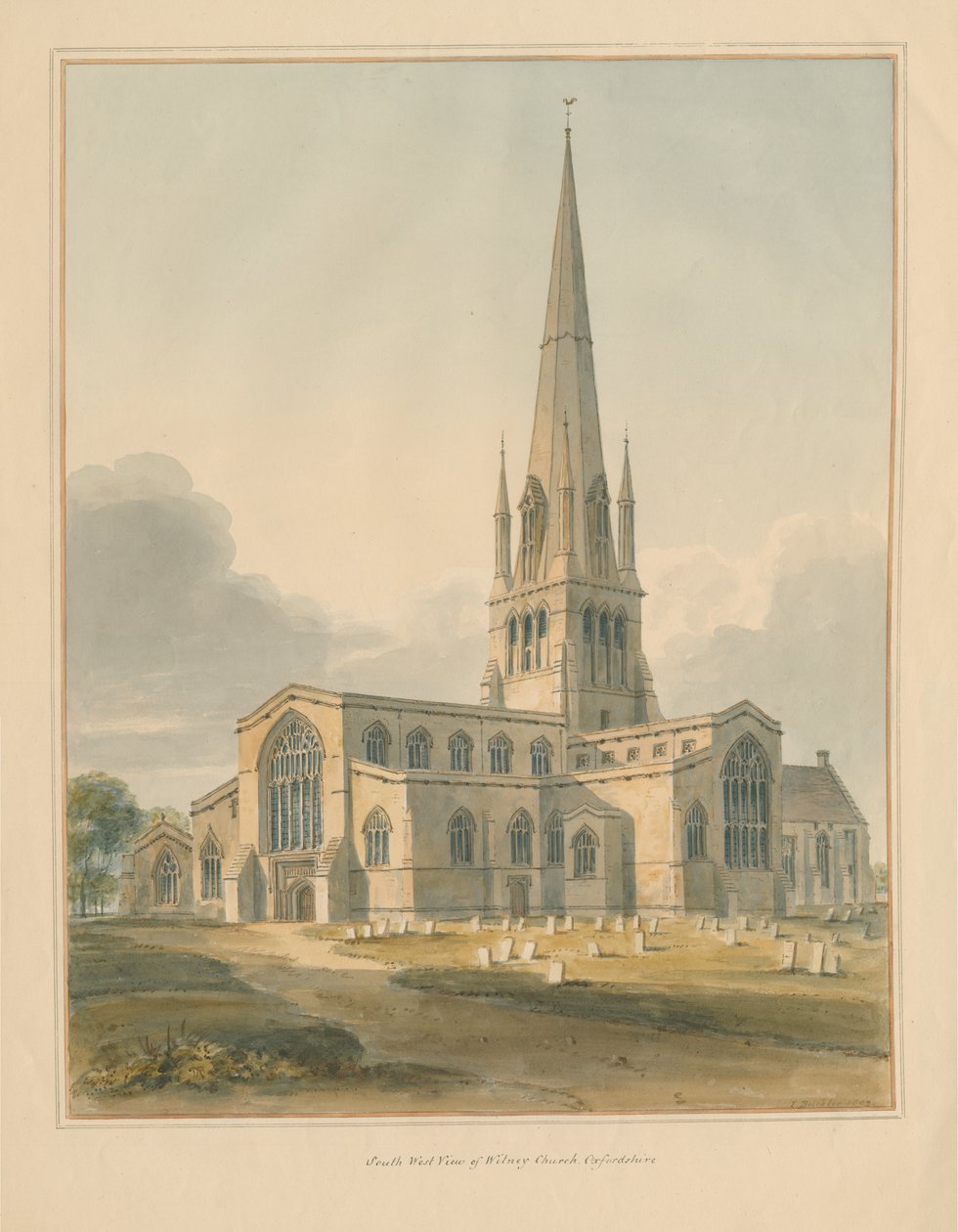 Oxfordshire - Église de Witney - John Buckler