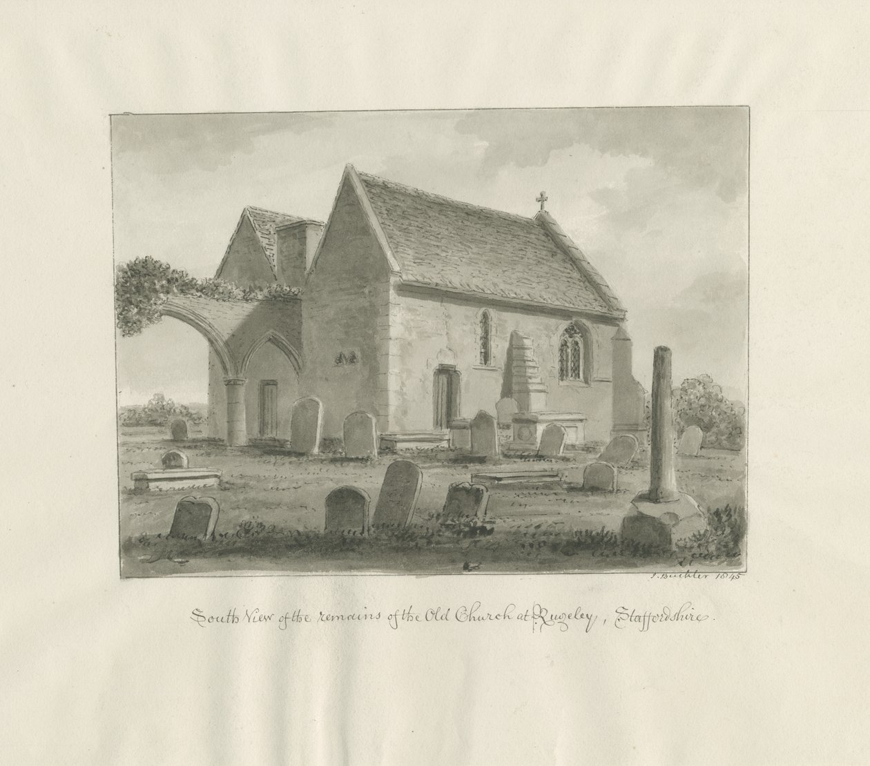Église de Rugeley - John Buckler